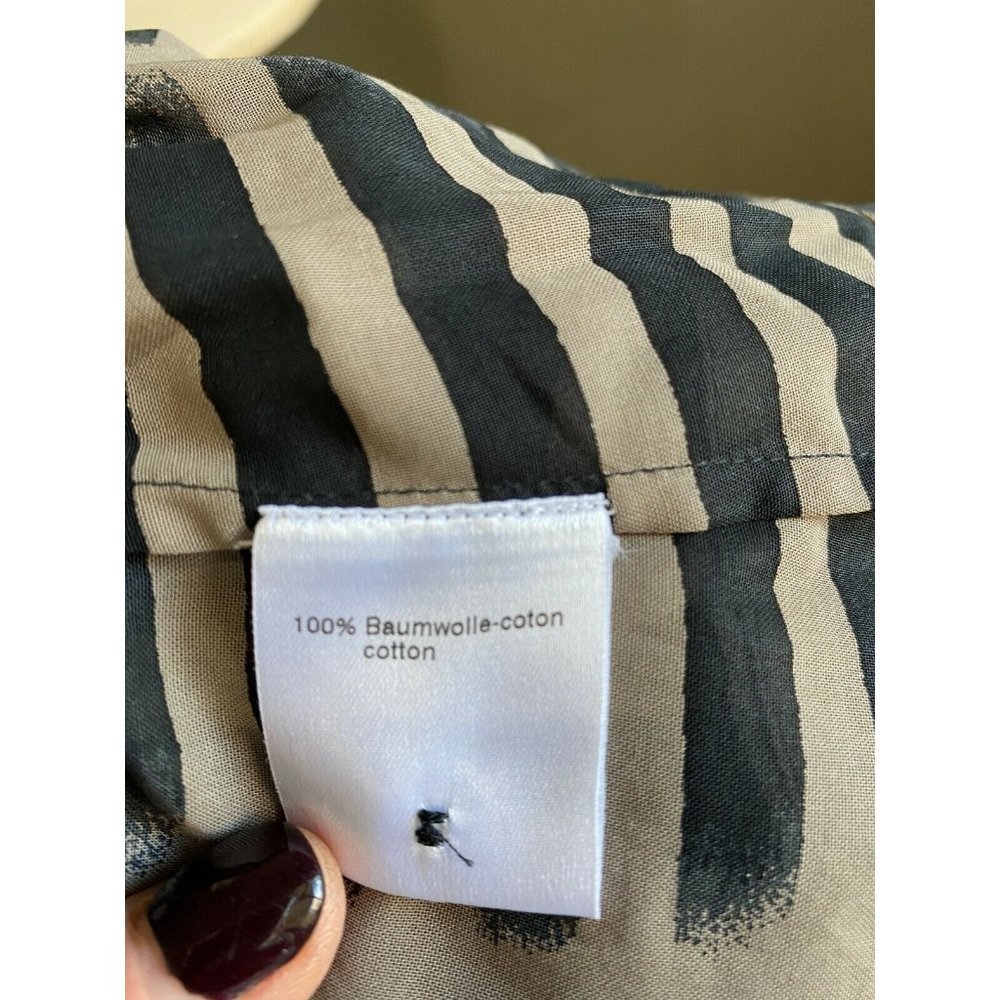 Akris Punto Drawstring Waist Button Down Shirt 8 - Picture 8 of 9